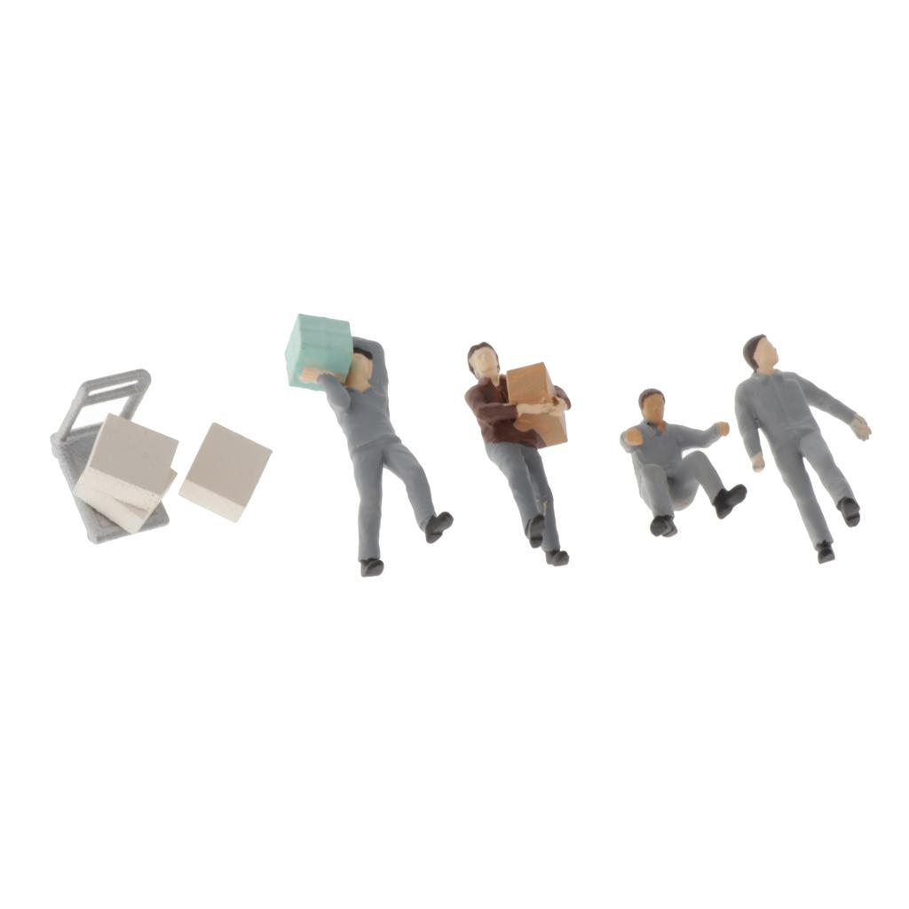 People Figures 1:64 Scale Model Painted Miniatures Set