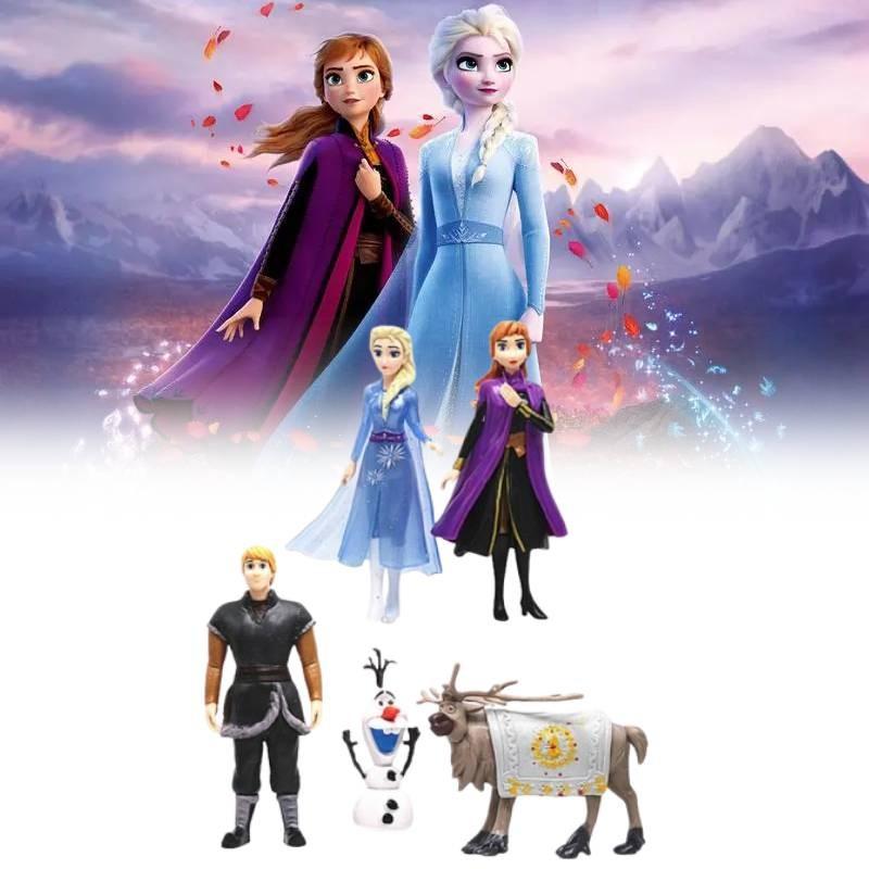 Bezauberndes Prinzessinnen-Puppenfiguren-Set mit 5 bis 10 bezaubernden Schneeköniginnen-Figuren für Kinder