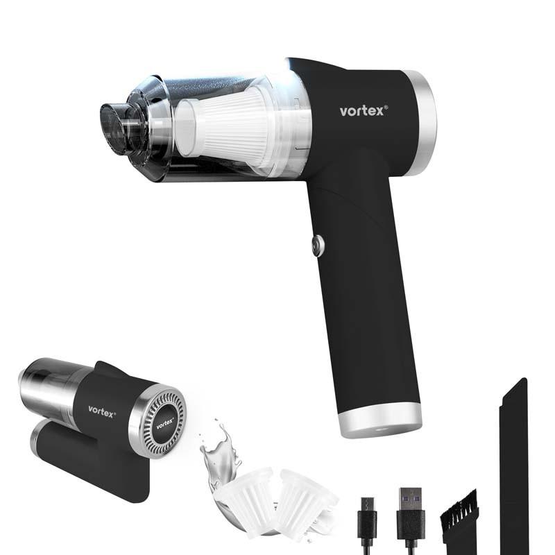 

Aspirateur à Main Sans Fil Pliable Led Crc90 Noir Vortex