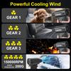 Car Accessories Cleaning Blower Tool 3 Outlet Nozzles 2025 New Violent Hair Dryer Turbo Jet Fan Blowing Snow Car Fan Portable Electric Air Duster