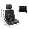 Excavator Seat 3 Level Adjustable Headrest Wear Resistant Black Comfortable PVC Leather  Tractor Seat for Backhoe