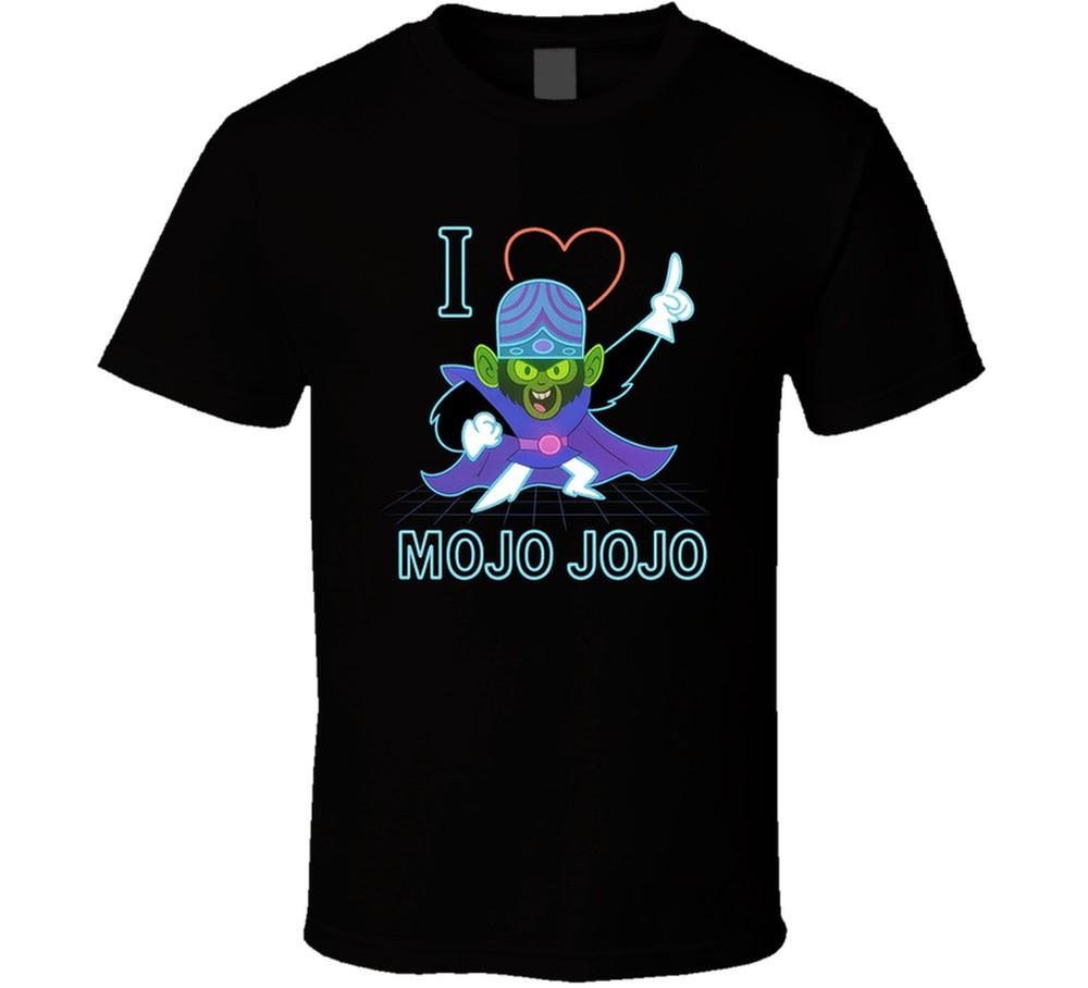 

I Heart Love Mojo Jojo The Powerpuff Girls Cartoon Character Fan T Shirt XL