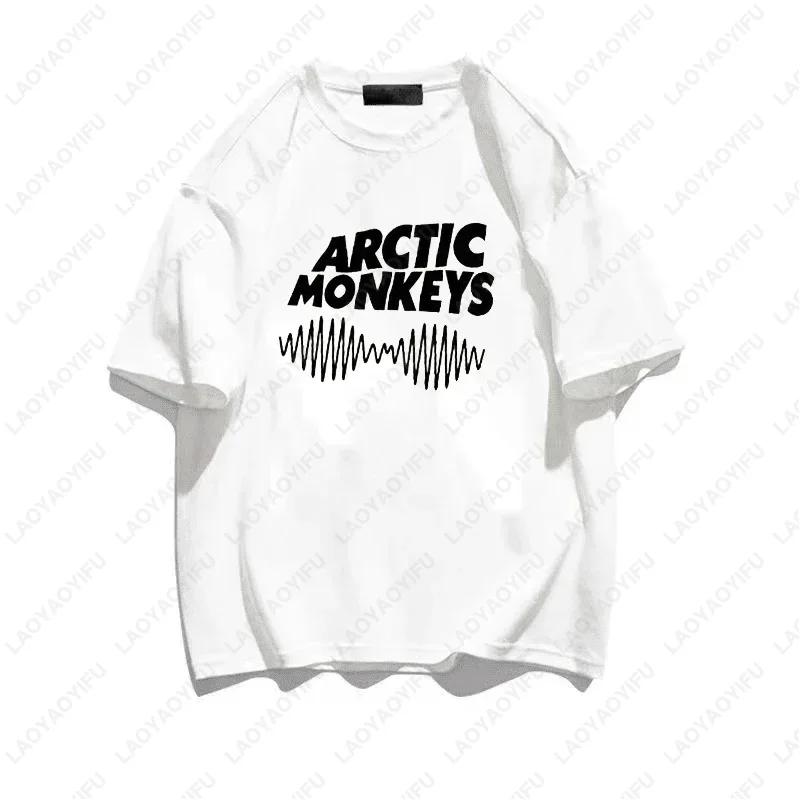 Arctic Monkeys Kleidung Damen T-Shirt Herren Manga Lässig Weißes T-Shirt T-Shirt Kleidung Manga Sommer Mode Klassischer Stil T-Shirt