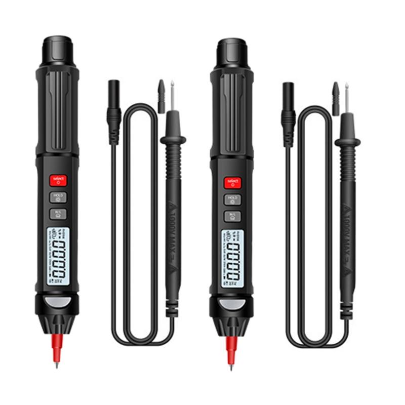 Voltage Testers Non-Contact Electrical Tester Phase Sequence Meter Electric Compact Pen with NCV LED Flashlight