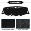 Car Dashboard Cover Compatible for Hyundai Tucson 2010-2015, Polyester Black Dash Cover Sunshade