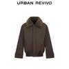 UR2025 Men's Retro Fur Collar Cotton-Padded Jacket