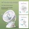 Rechargeable Mini Desk Fan with Clip - Portable, Strong Wind, Ideal for Office, Dorm, Bedside & Camping.
