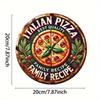1 Piece Retro Tin Sign Metal Wall Art Decor for Office Living Room Courtyard 20x20 cm