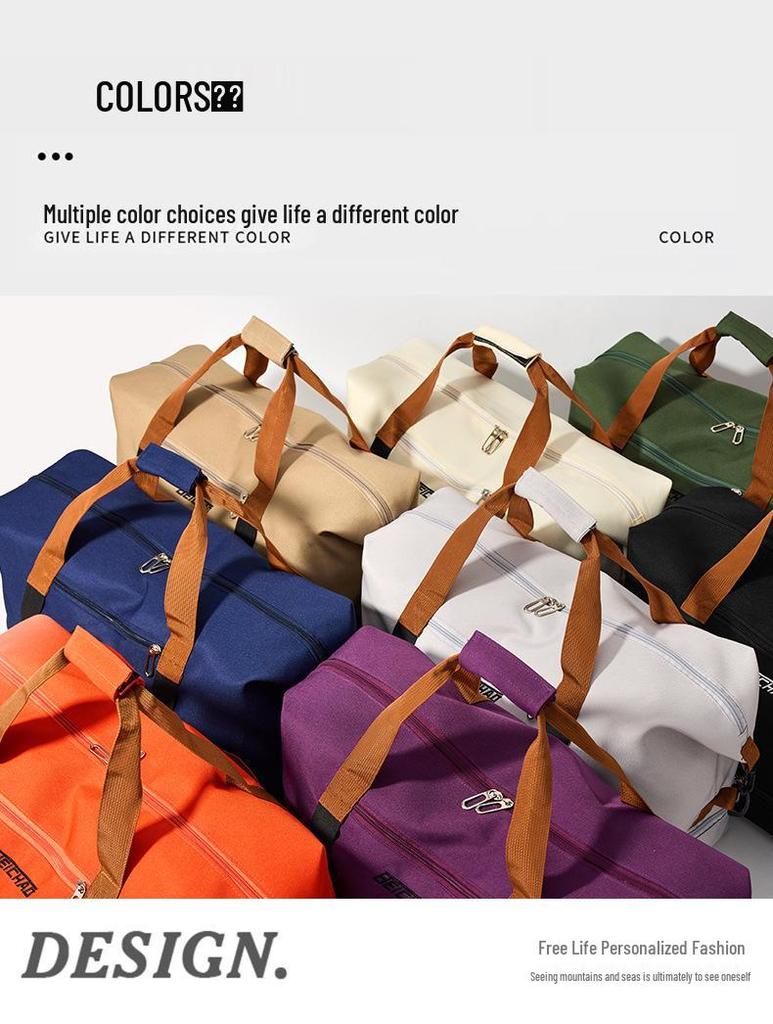 Lekka torba sportowa i podróżna w stylu koreańskim z separacją na mokre/suche