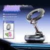 Rotating Magnetic Car Phone Holder: Foldable Dashboard Mount with Vacuum Suction.