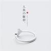 925 Sterling Silver Fish Tail Open Rings For Women Couple Wedding Elegant Luxury Quality Jewelry Accessories Jewellery