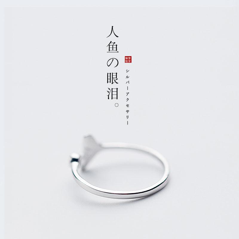 925 Sterling Silver Fish Tail Open Rings For Women Couple Wedding Elegant Luxury Quality Jewelry Accessories Jewellery