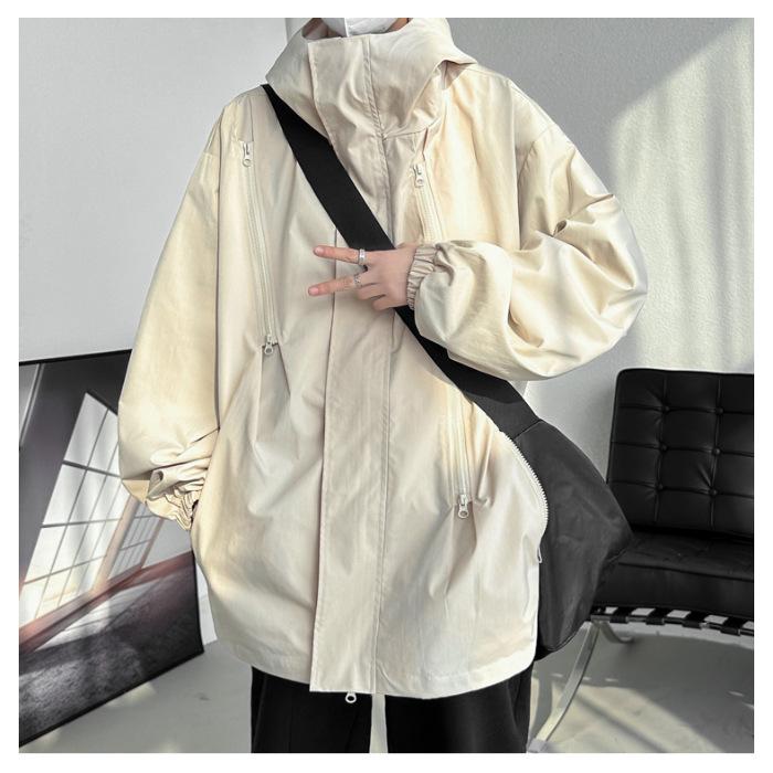 

2024 Унисекс Водонепроницаемая Ветровка: Черная куртка для активного отдыха на осень и зиму 2XL бежевый