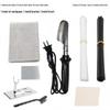 Electric Bumper Repair Kit for Front & Rear Bumpers - Soldering Iron, Mesh, PP Plastic Glue, and Welding Strips.