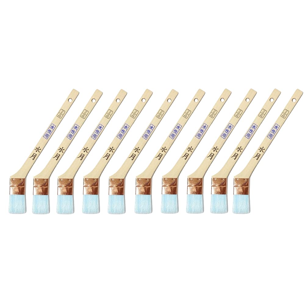 Hakeichi Paint Joint Nylon Gold 10 Brushes Water-Based Brushes, Mizuki, Mejimusi, Bristles, Wrap, 30mm,