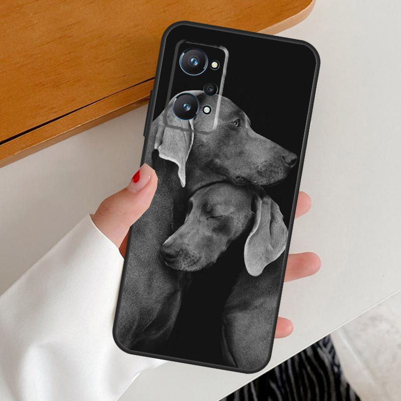 Weimaraner Dog For Realme 12 Pro Plus 11 10 9 C67 C55 C53 C51 C31 C35 C33 C30 C21Y C25s GT5 GT Neo 6 Case