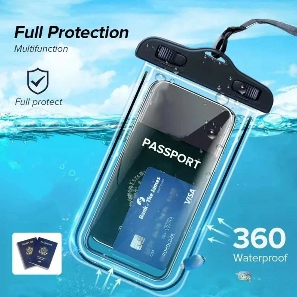 Air Bag Luminous Waterproof Phone Case Phone Protector Pouch  the Water Splashing Festival
