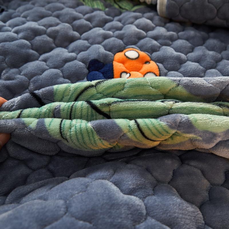 Lenzuolo con angoli in velluto 90x200 Lenzuolo addensato per la casa Coprimaterasso caldo Queen Size fundas de colchón