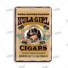 Funny Aloha Tiki Bar Tin Sign, Vintage Beach Bar, Pub Art, Wall Decor, Metal Plate, Retro Hawaii Beauty, Iron Painting Signs