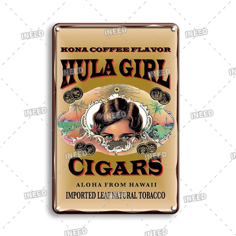 Funny Aloha Tiki Bar Tin Sign, Vintage Beach Bar, Pub Art, Wall Decor, Metal Plate, Retro Hawaii Beauty, Iron Painting Signs