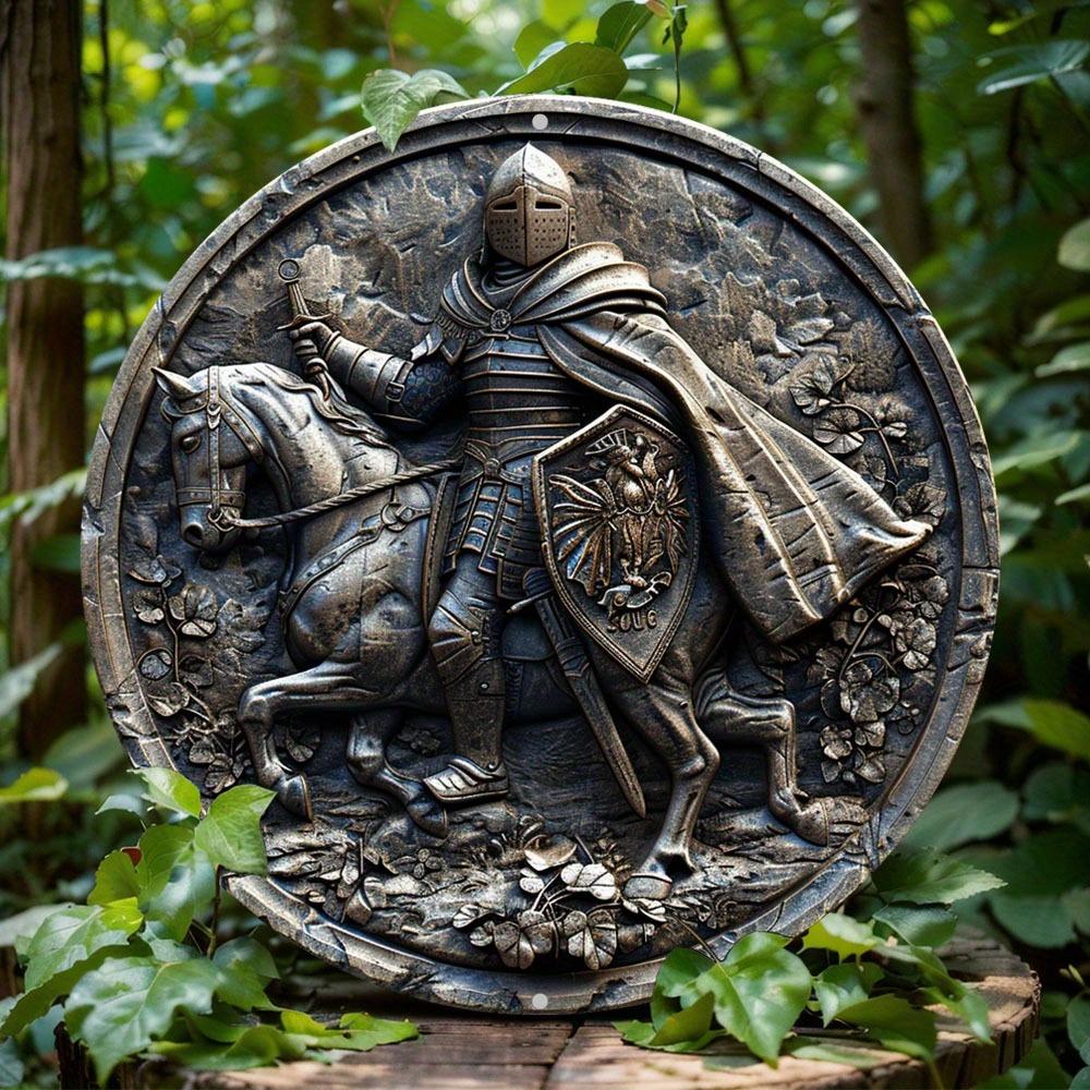 Royal Knight Round Aluminum Sign Wall Art Decor Home Office Bar Plaque