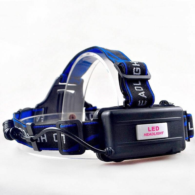 New Xml T6 Led Headlight Head Light Lamp Zoomable 2000lm 2xbattery Eucharger