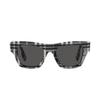 Burberry Minimalist Fashionable Versatile Square Sunglasses Men sunglasses Black White BE4360399487