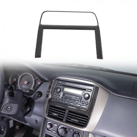 Soft Carbon Fiber Multimedia Switch Trim Sticker For Honda Pilot 2003-2008
