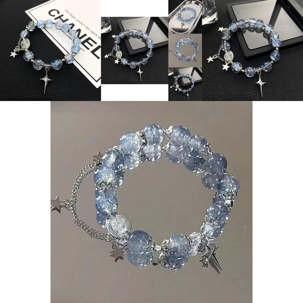 Exquisite Butterfly Pendant Handmade Glass Beaded Bracelet For Women Unique Design