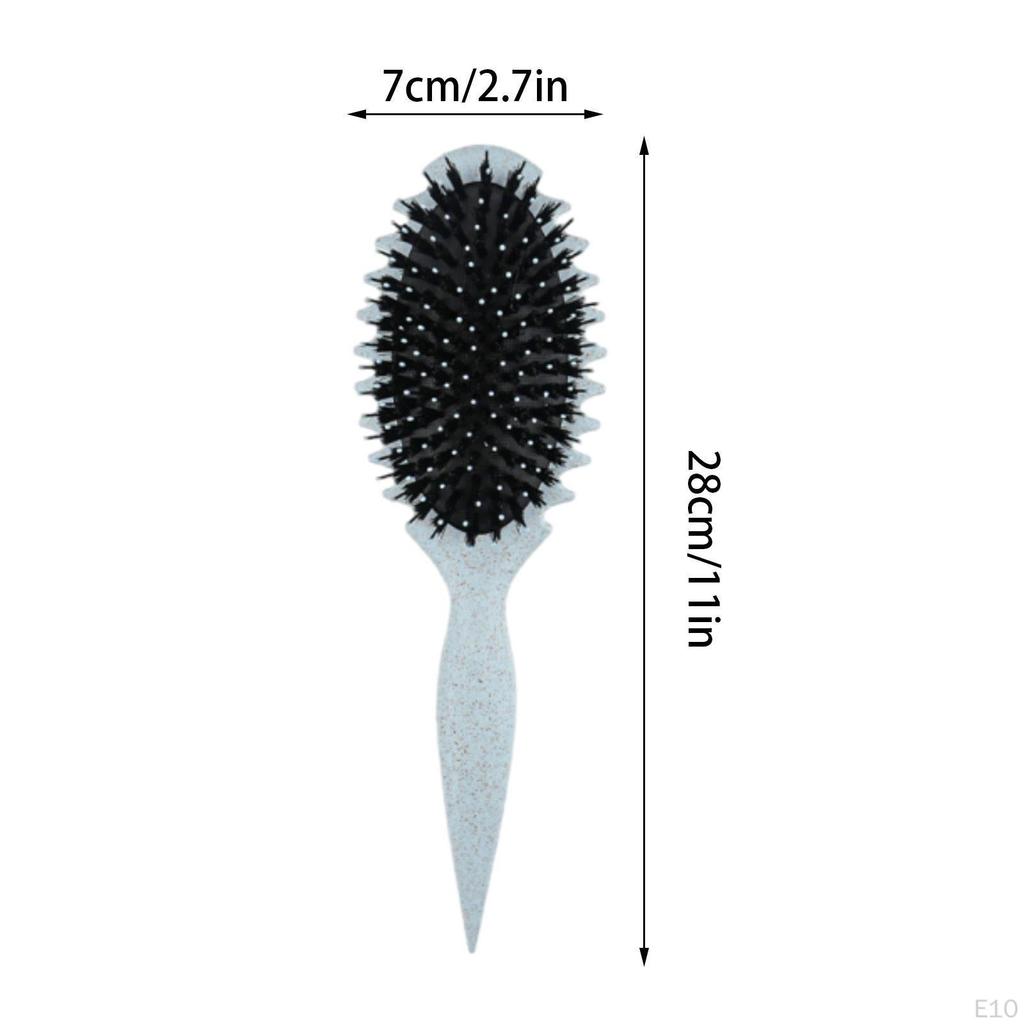 Curly Hair Brush Portable Styling for Detangling Salon Home Travel Whaet Color