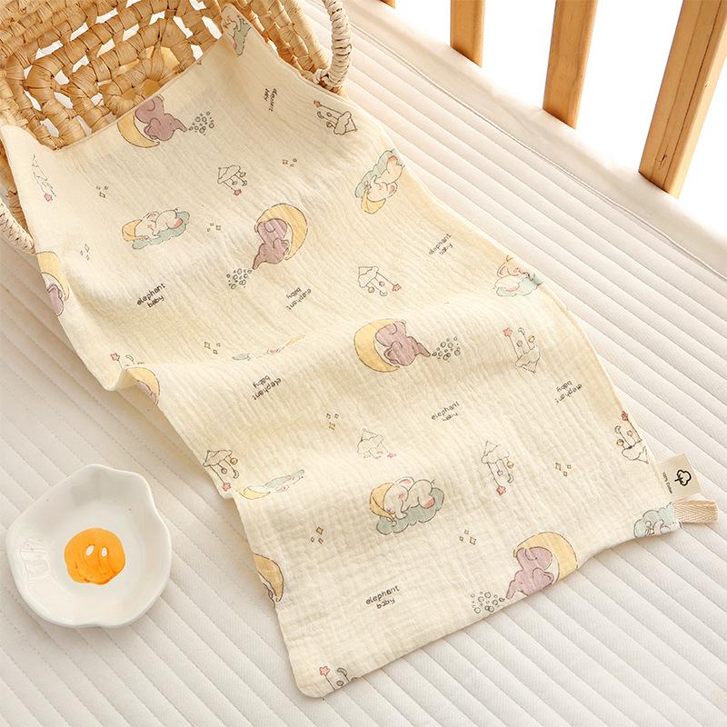 25X50Cm Baby Six-Layer Pure Cotton Gauze Small Towel Face Towel Square Towel Mouth Towel Baby Washcloth