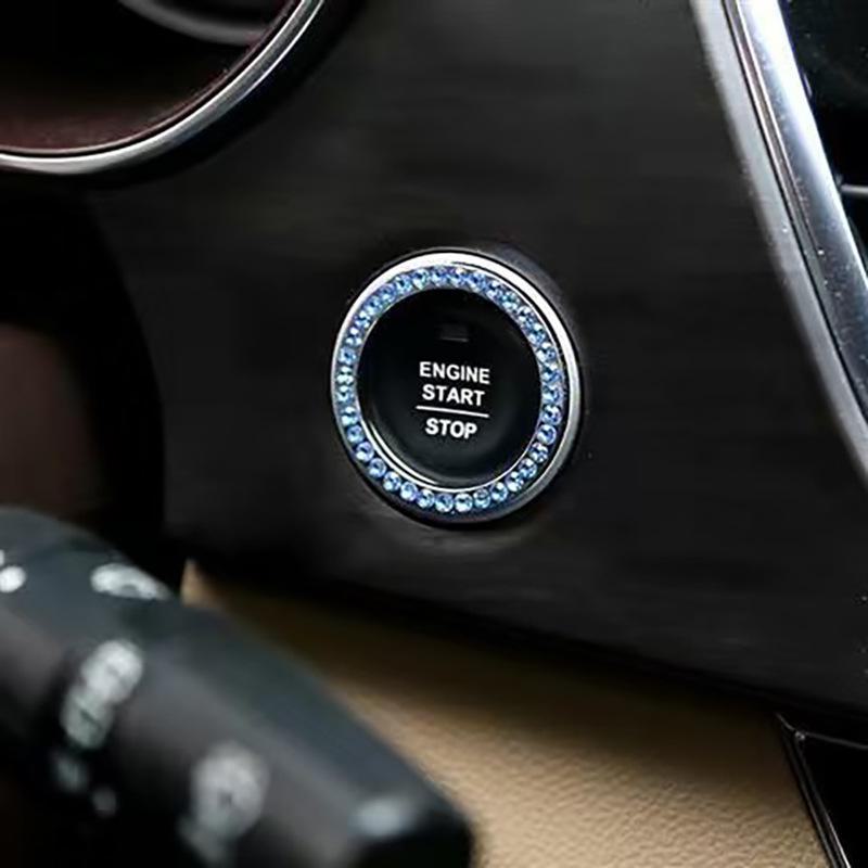 

Кольцо с бриллиантом для запуска одной кнопкой, декоративное кольцо для замка зажигания автомобиля