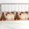 Christmas Tree Fireplace 3D Printed Duvet Cover Set Soft Comfortable Luxury Bedding Set Christmas Theme Quilt Cover Pillowcases