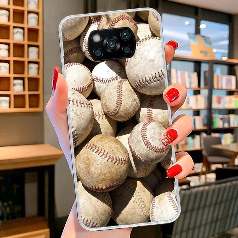 Baseball Sport Cover Phone Case For Xiaomi Poco F7 Ultra X7 X6 X5 Pro M7 Redmi 15C 15 13C 13 12C 12 10C 10 9A 9C 9T 9 Shell Poco