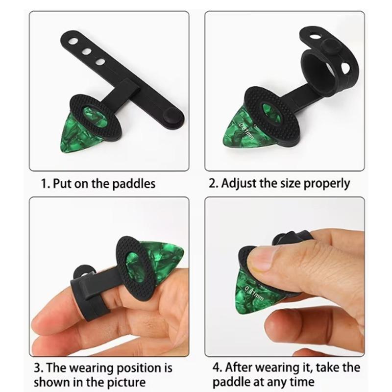 Guitar Finger Covers with Pick Slot Finger Protectors for Acoustic & Electric Guitar Players Musical Instrument Accessories