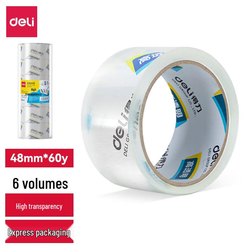 Deli 30203 Transparent Packing Tape