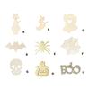20PCS Handmade Wood Hanging Halloweens Decorations Easy Assembly Holiday Craft Project for Kids Adults