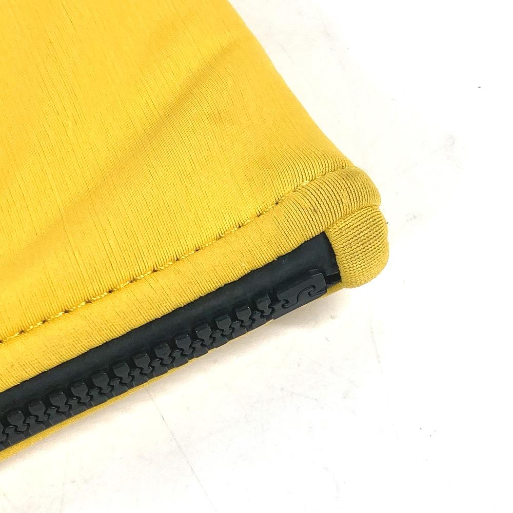 Hermes Neovan MM Beuteltasche Zweifarbig Clutch Tasche Polyamid Gelb/Weiß