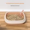Open Anti-Splash Semi-Enclosed Cat Litter Box for All Sizes
