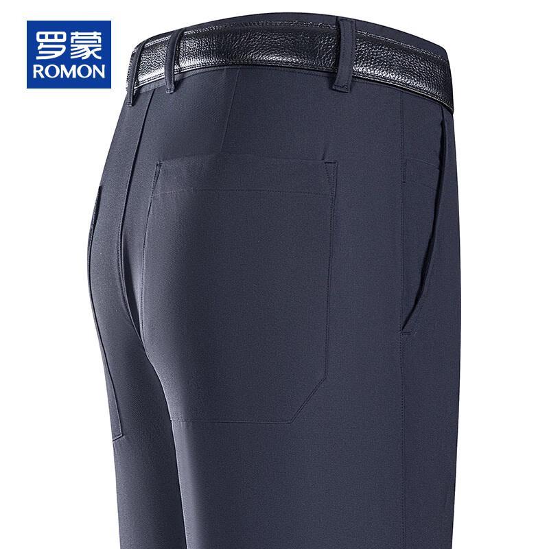 ROMON Men s Summer Breathable Straight-Leg Casual Pants 3XL