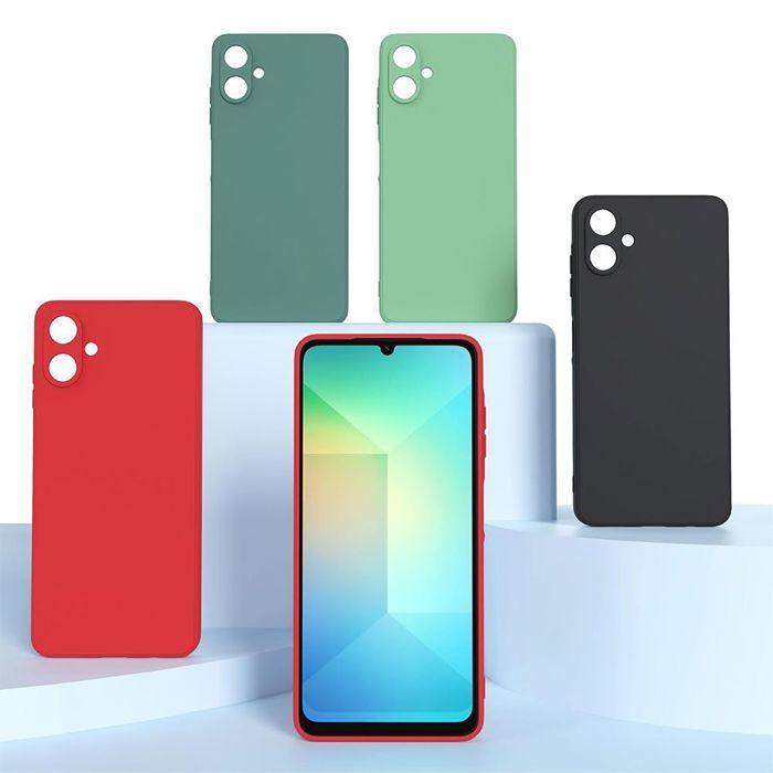 Coque de Protection - BOOLING - Samsung Galaxy A07 - Silicone Souple Anti-Rayures Antichoc - Rouge