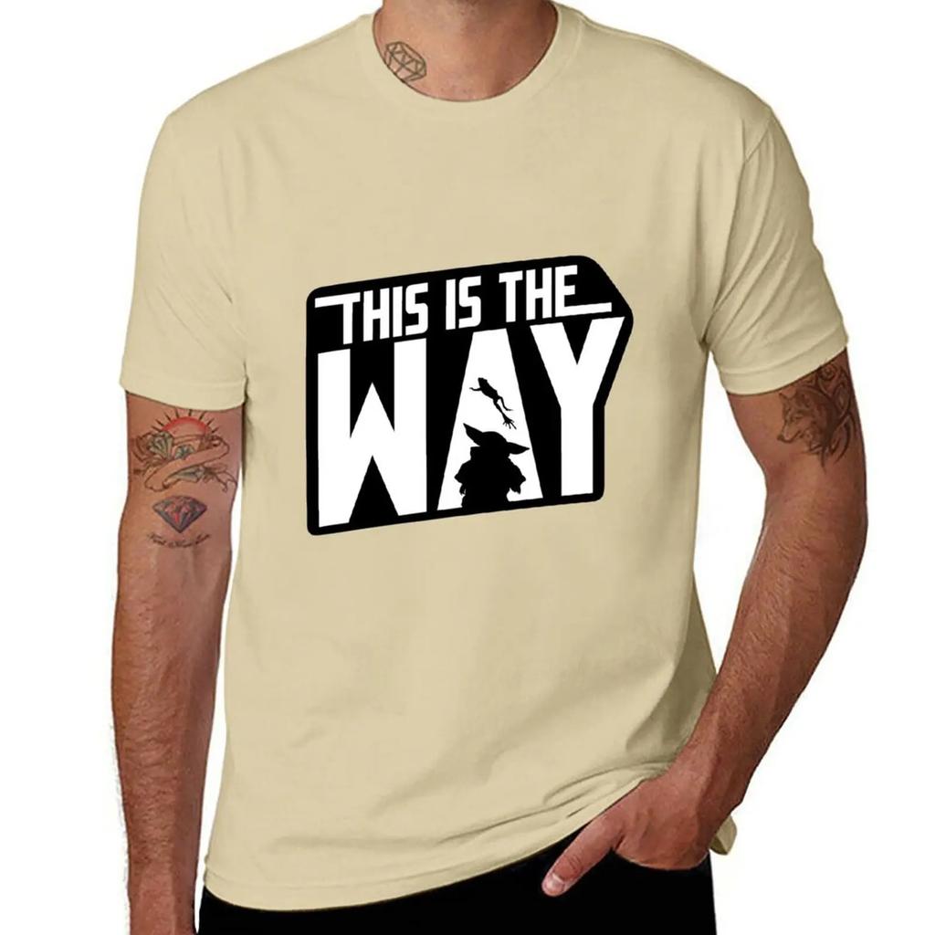 clothes mens t shirts casual stylish New This is the way grogu TShirt Short sleeve man Short Sleeve Cotton Summer Cartoon 2024