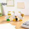 Small Landscaping Accessories Mini Garden Duck Figurine, Cute Farm Dolls, Desktop Animal Figurines for Car Dashboard Figurines, Micro Landscape