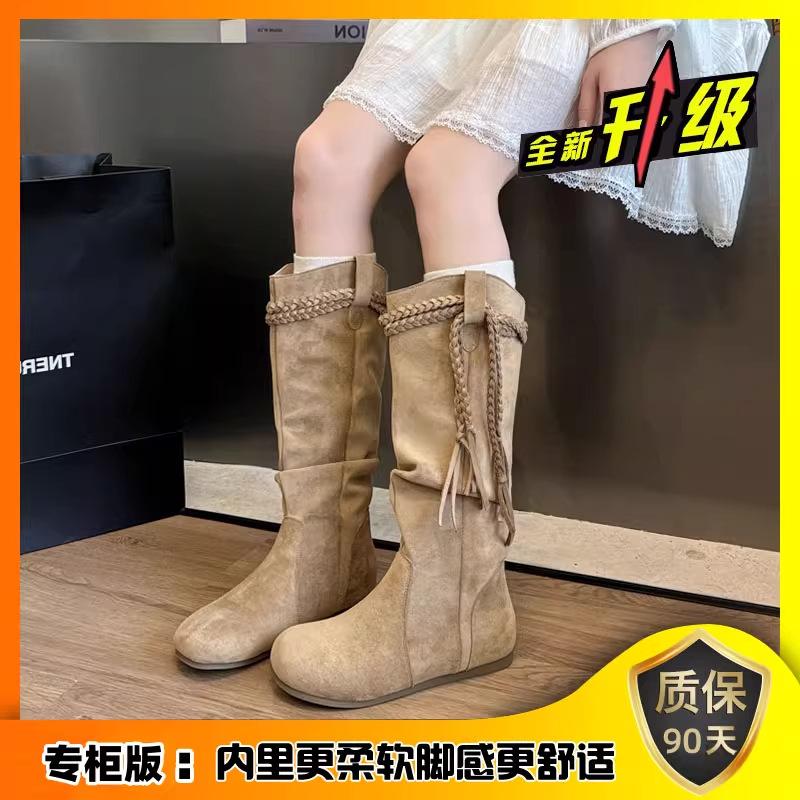 Canvas Martin boots women's summer 2025 new short boots thick-soled versatile breathable shell head high-top boots children's tide
