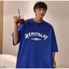 Men T-Shirts Letter Graphic Print Fashion Brand Tees for Men Oversize Tshirts Men Clothing Casual Tee Man Summer Korean Retro