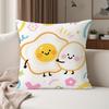 Fun Fried Egg Cute Pillow Case Suitable For Bedrooms Living Rooms Cars Home Decoration