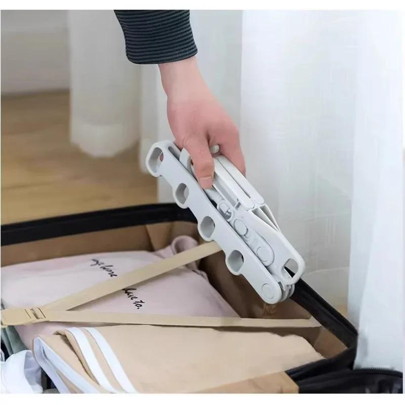 Travel Folding Hanger,Multi-Functional Travel Clothes Hanger,Laundry Room Hanging Rack,for Travel, Hotel Stays, Business Trips