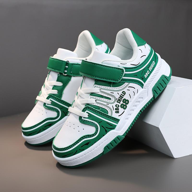 Children 2025 Campus Vintage Color Board Shoes Boys Street Tide Casual Breathable Shoes Middle Large Children Girls Sneakers