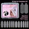 24Pcs/Box 3D French Nail Stickers Reusable Dual Forms - Silicone Molds for Quick Carving Manicure Salon Tool