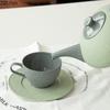 Flower Relief Ceramic Cup&saucer Floral Pattern Coffee Mug Dining Table Milk Mugs Afternoon Tea Teacup Fruit Juice Container